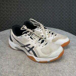 ASICS GEL-ROCKET 10 Women's Volleyball Shoes White/Black‎ 1072A056 Size 7.5